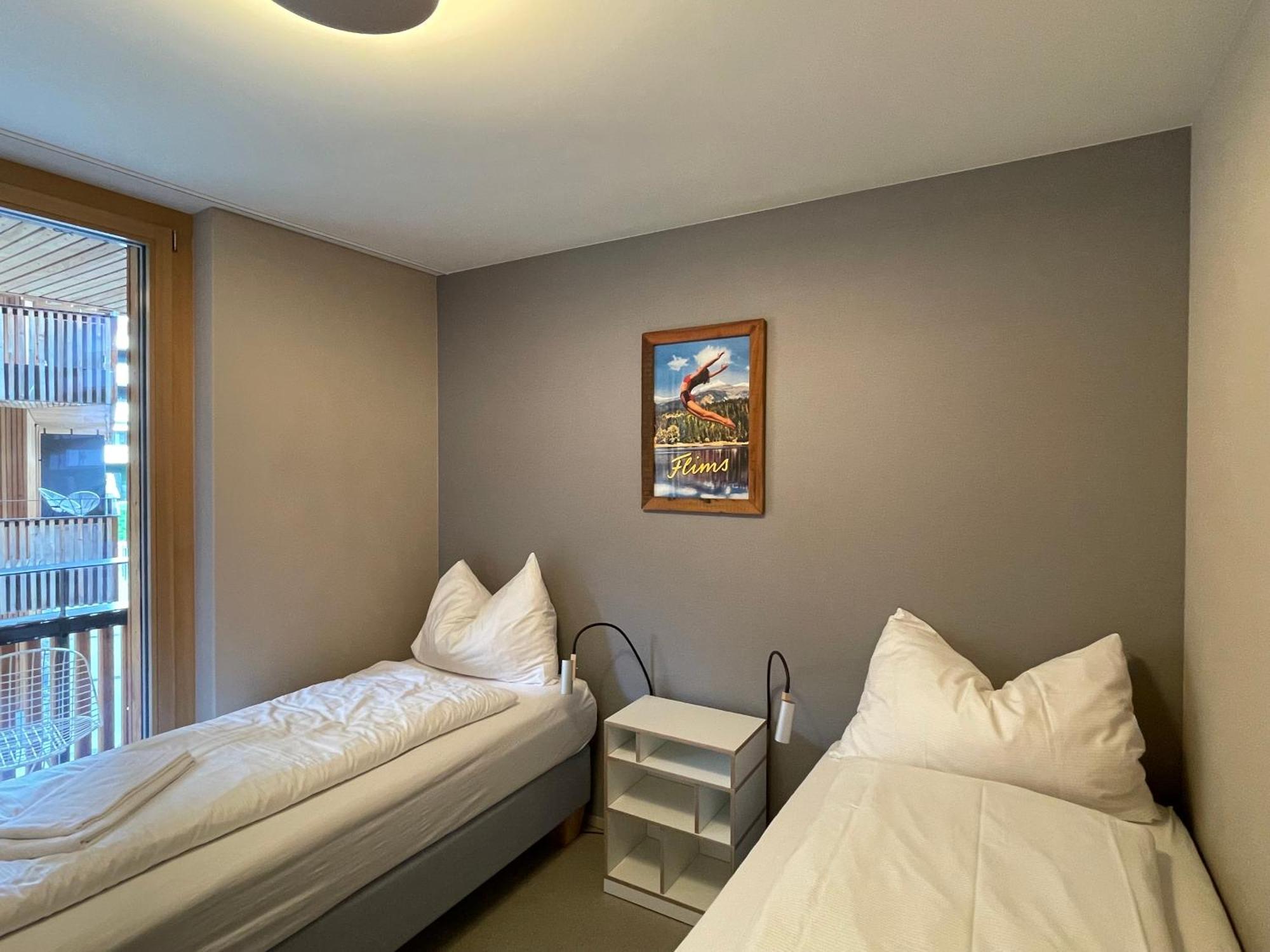 Ferienwohnung 3,5 Zimmer Direkt An Ski- Und Bikepiste Flims Ngoại thất bức ảnh
